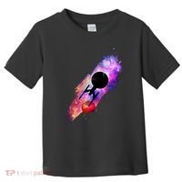 Scifi Space Ship Trekking Through Galaxy Toddler T-Shirt thumb 0