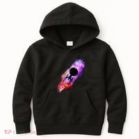 Scifi Space Ship Trekking Through Galaxy Kids Hoodie thumb 0