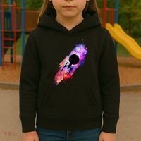 Scifi Space Ship Trekking Through Galaxy Kids Hoodie thumb 3
