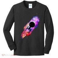 Scifi Space Ship Trekking Through Galaxy Kids Long Sleeve Shirt thumb 0