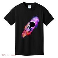Scifi Space Ship Trekking Through Galaxy Kids T-Shirt thumb 0