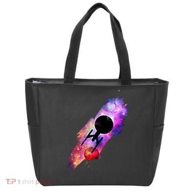 Scifi Space Ship Trekking Through Galaxy Tote Bag