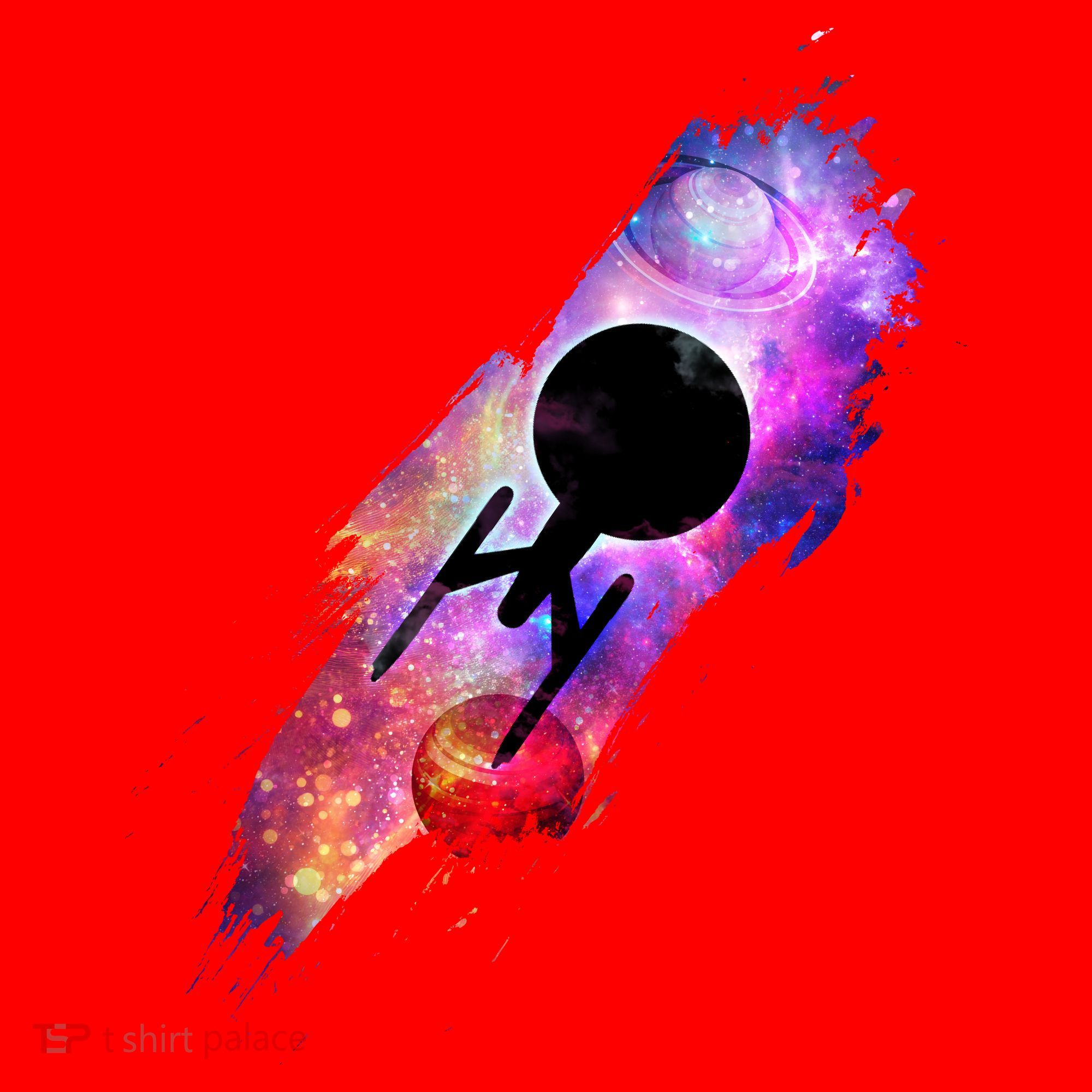 Scifi Space Ship Trekking Through Galaxy Santa Hat