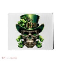 Sugar Skull St Patrick Day Of The Dead Lucky Shamrock Mousepad thumb 0