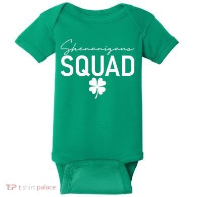 Shenanigans Squad St Patrick's Day Baby Bodysuit