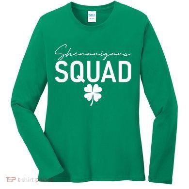 Shenanigans Squad St Patrick's Day Women's Long Sleeve Shirt