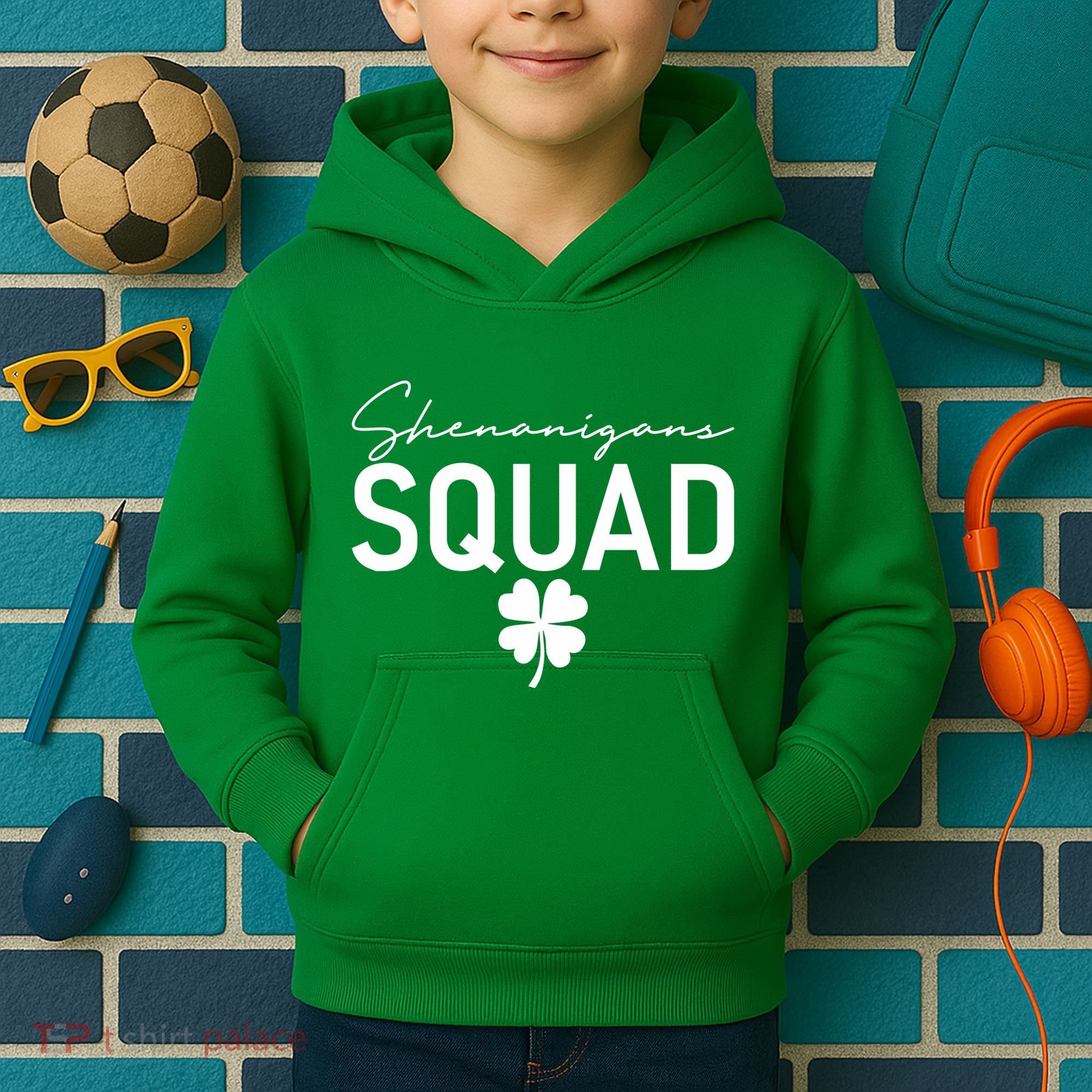 Shenanigans Squad St Patrick's Day Kids Hoodie
