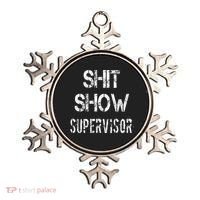 Shit Show Supervisor Funny Mom Boss Manager Teacher Ornament thumb 0