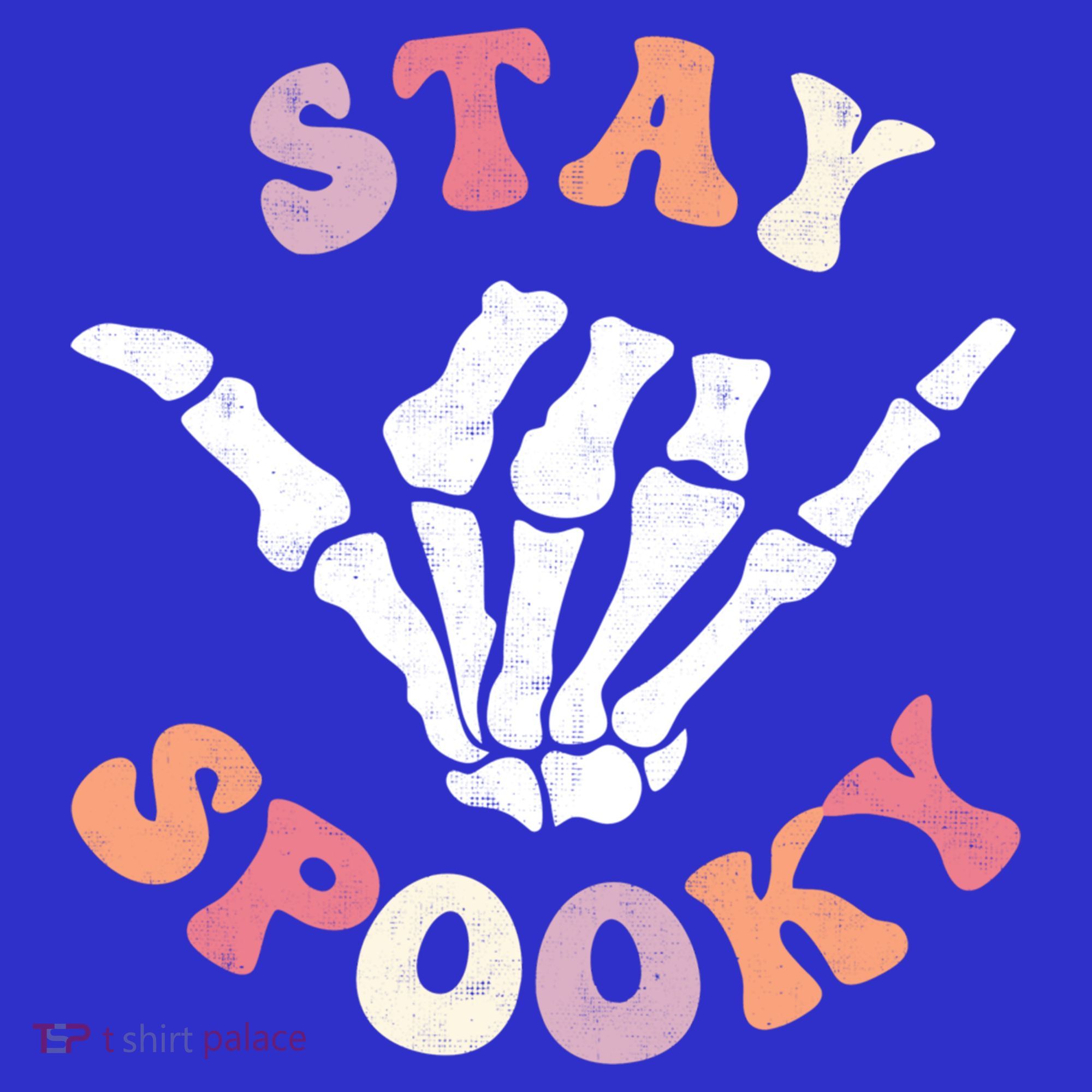 Stay Spooky Season Groovy Retro Halloween Skeleton Hand Great Gift Mousepad