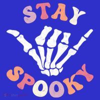 Stay Spooky Season Groovy Retro Halloween Skeleton Hand Great Gift Baby Bodysuit thumb 2