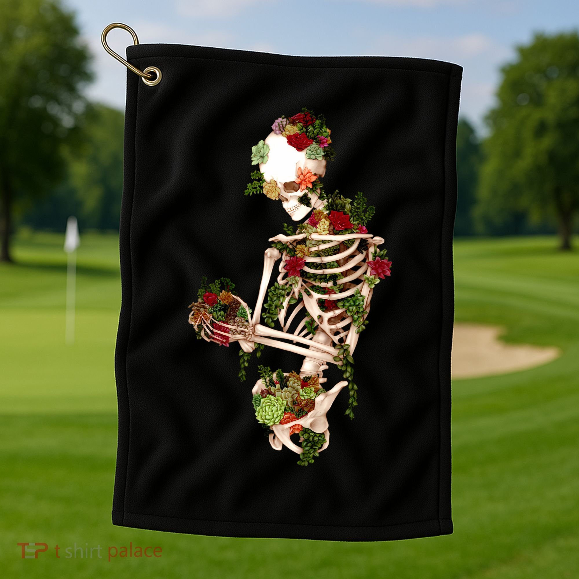 Succulent Surrender Golf Towel