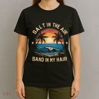Surfing Summer Salt In The Air Sand In My Hair T-Shirt thumb 4