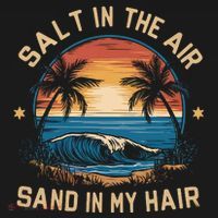 Surfing Summer Salt In The Air Sand In My Hair Women's Hoodie thumb 2