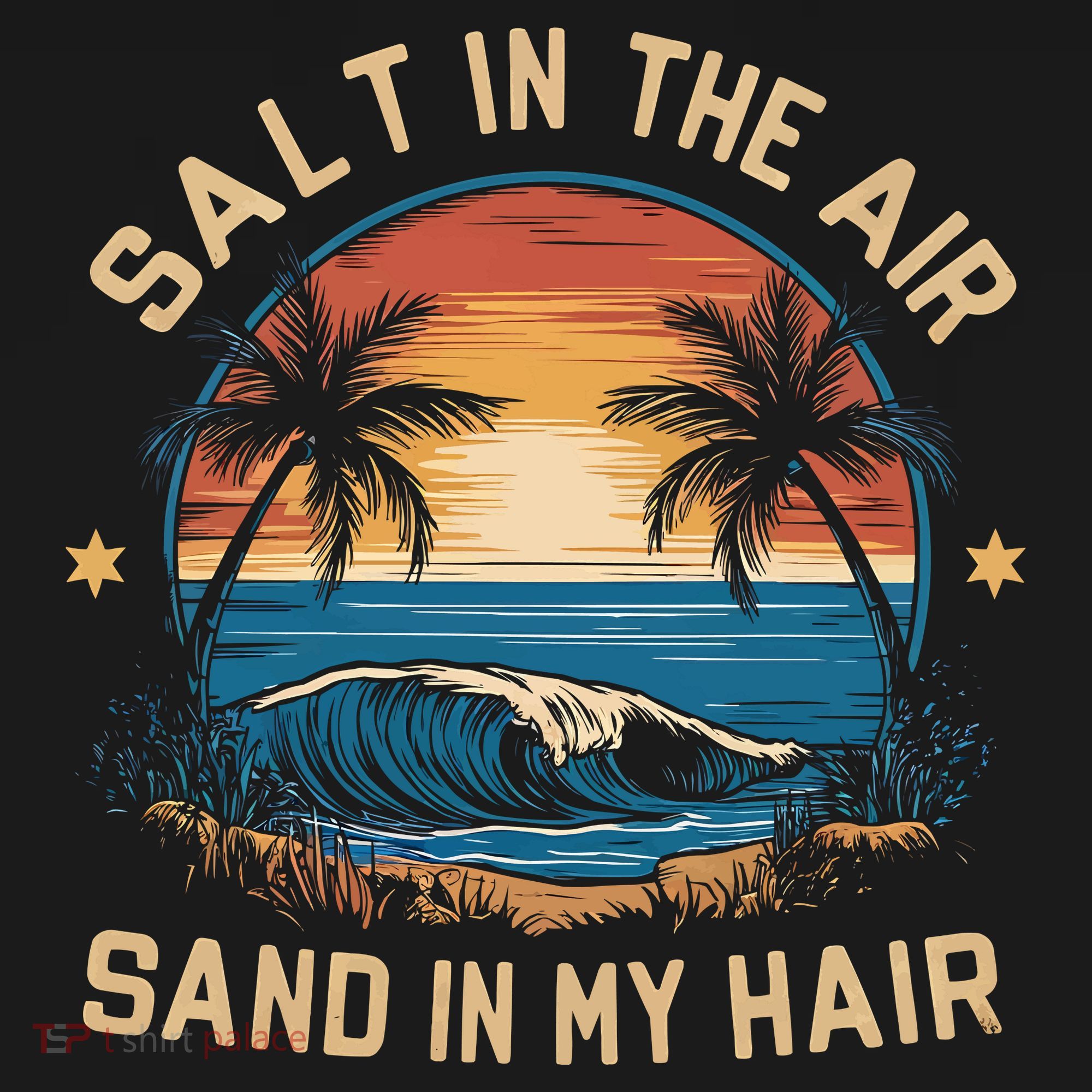Surfing Summer Salt In The Air Sand In My Hair Women's Hoodie