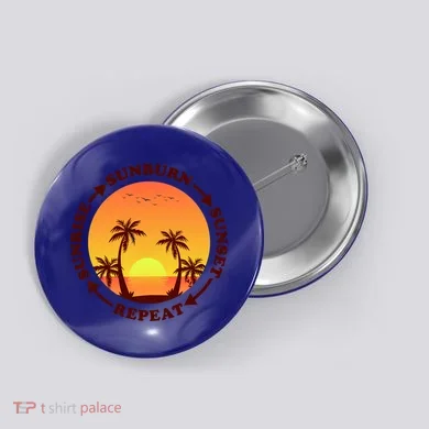 Sunrise Sunburn Sunset Repeat Gift Button