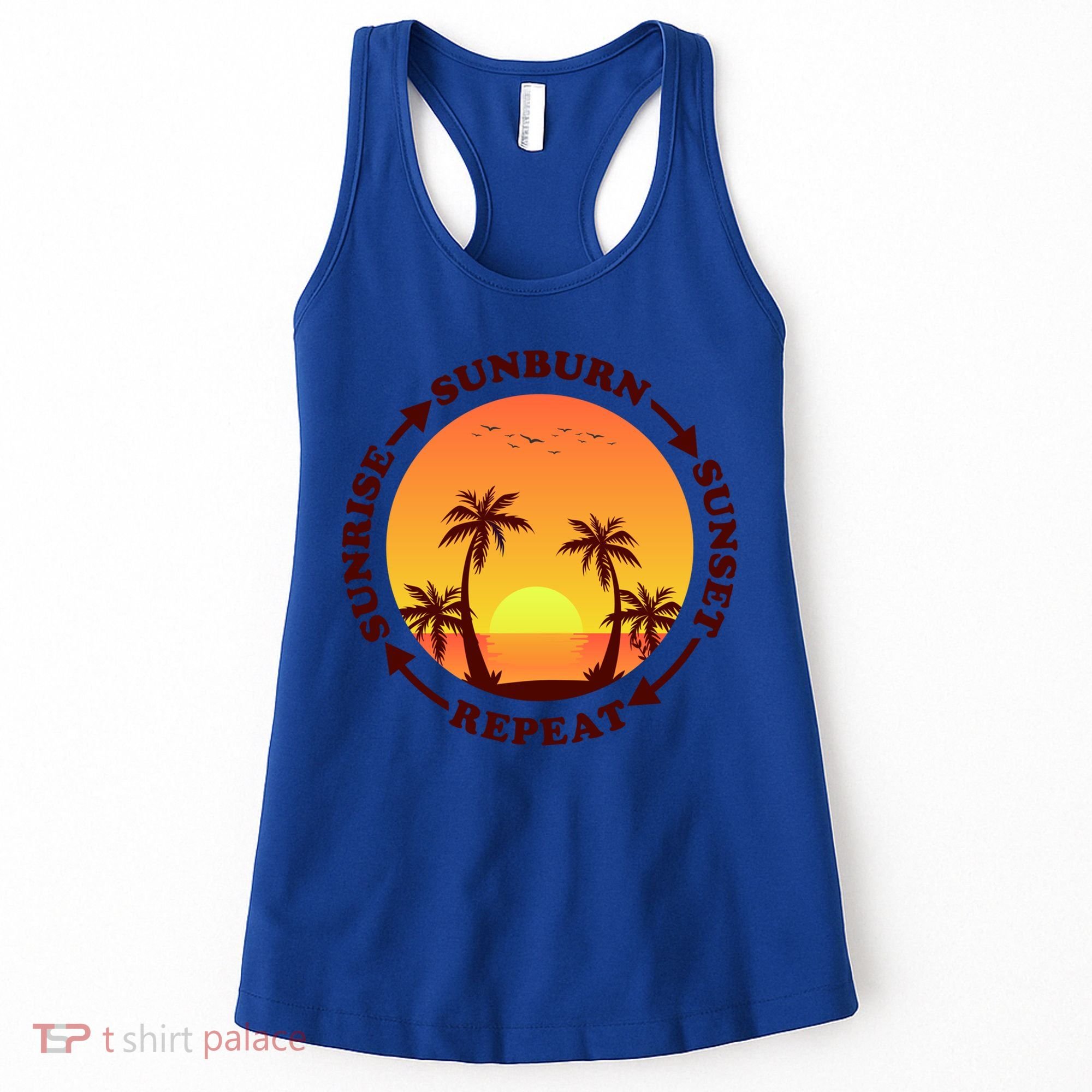 Sunrise Sunburn Sunset Repeat Gift Women's Tank Top