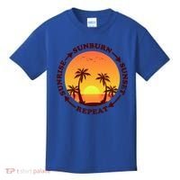 Sunrise Sunburn Sunset Repeat Gift Kids T-Shirt thumb 0