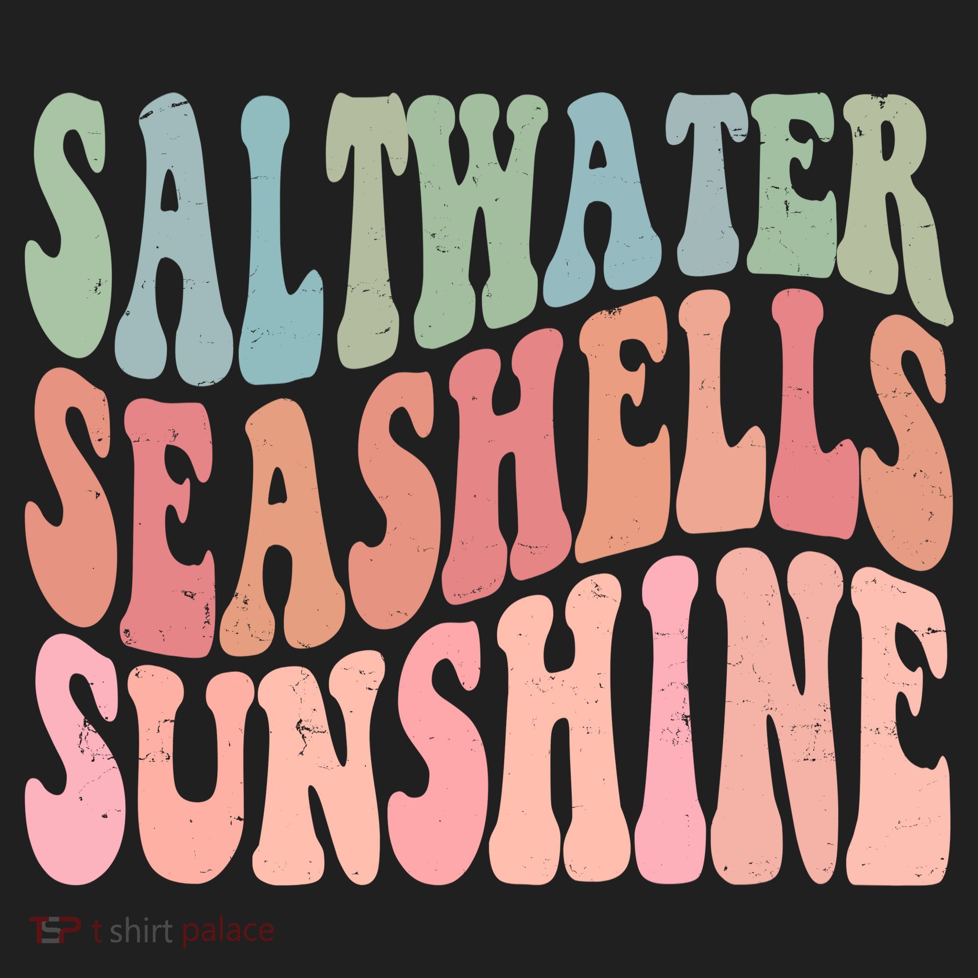 Saltwater Seashells Sunshine Retro Groovy Summer Women's Sweatshirt