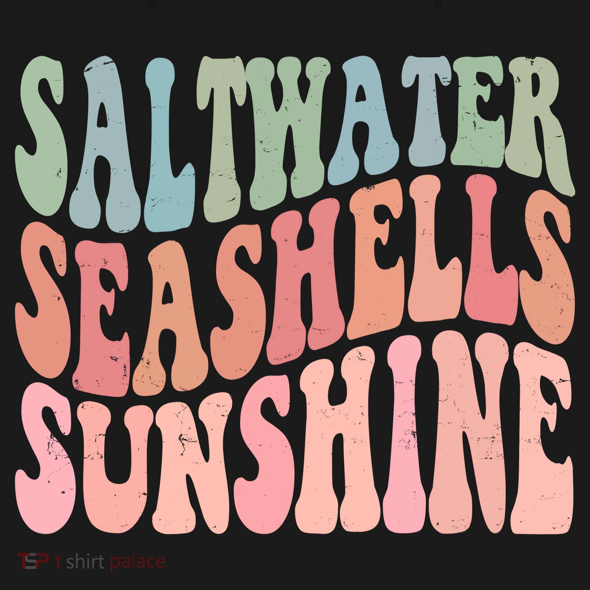 Saltwater Seashells Sunshine Retro Groovy Summer Tote Bag