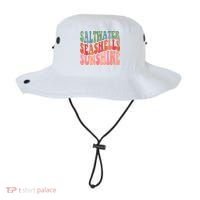 Saltwater Seashells Sunshine Retro Groovy Summer Bucket Hat thumb 0