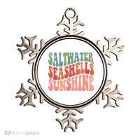 Saltwater Seashells Sunshine Retro Groovy Summer Ornament thumb 0