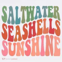 Saltwater Seashells Sunshine Retro Groovy Summer Ornament thumb 1