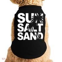 Sun Salt Sand Summer Palm Tree Doggie Tank thumb 0