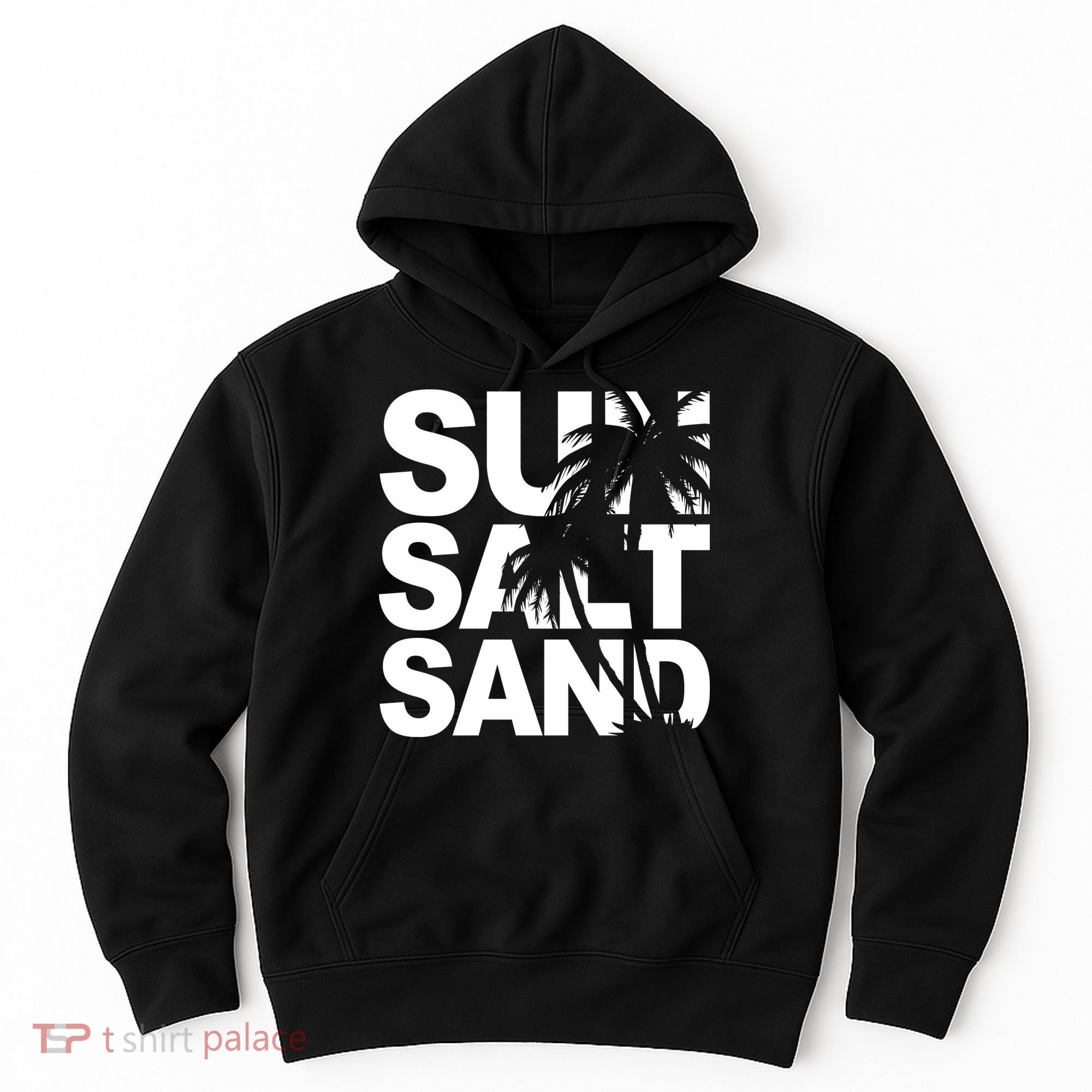 Sun Salt Sand Summer Palm Tree Hoodie
