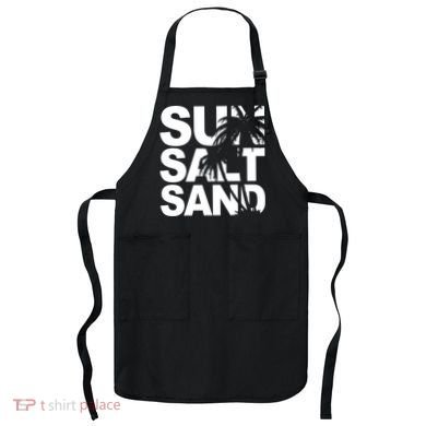 Sun Salt Sand Summer Palm Tree Apron