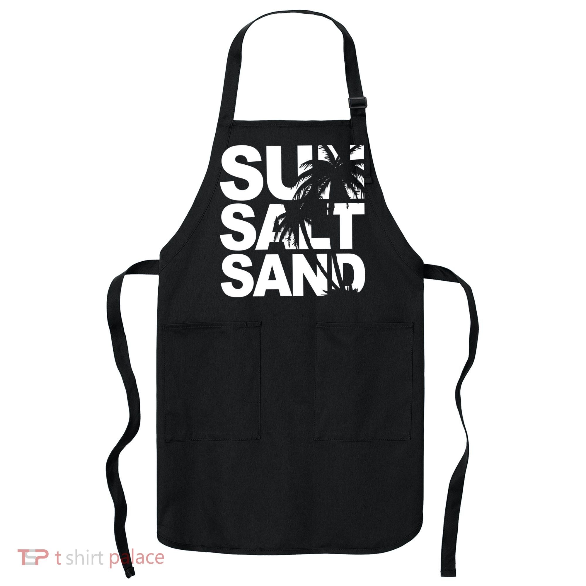 Sun Salt Sand Summer Palm Tree Apron
