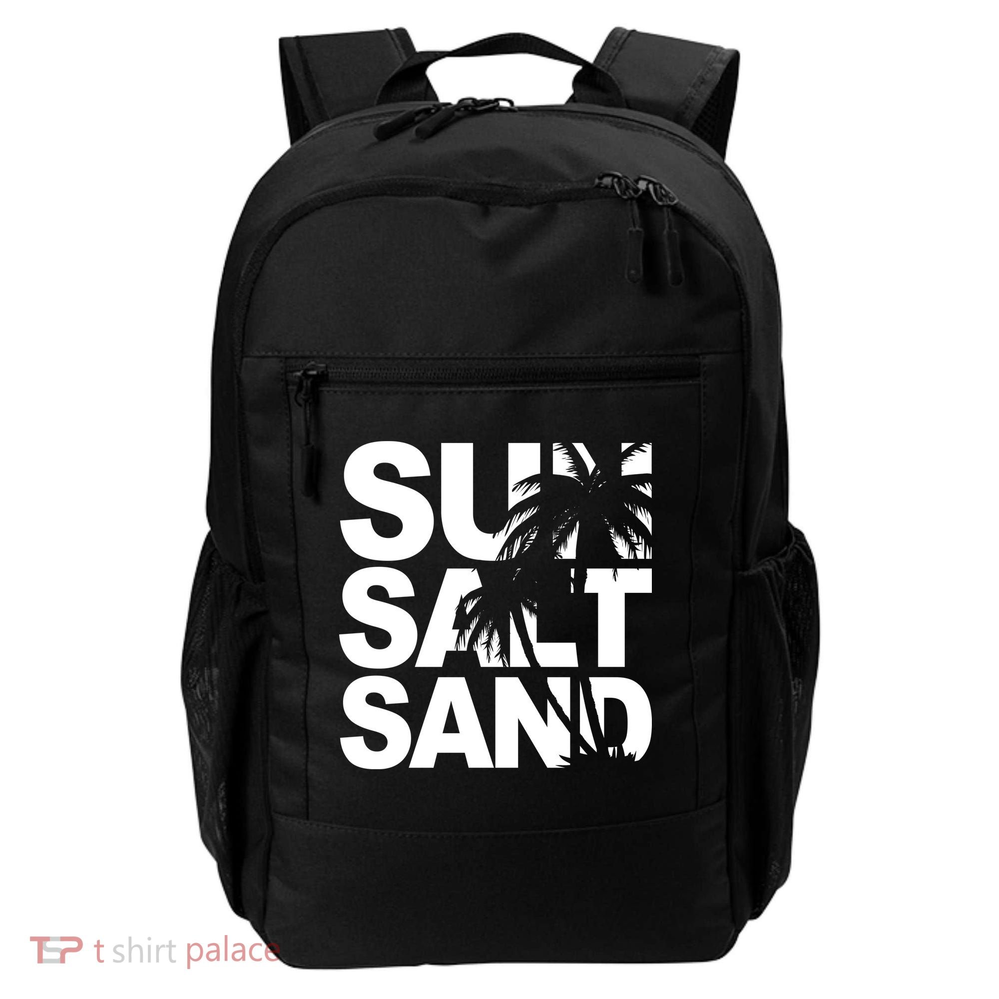 Sun Salt Sand Summer Palm Tree Backpack