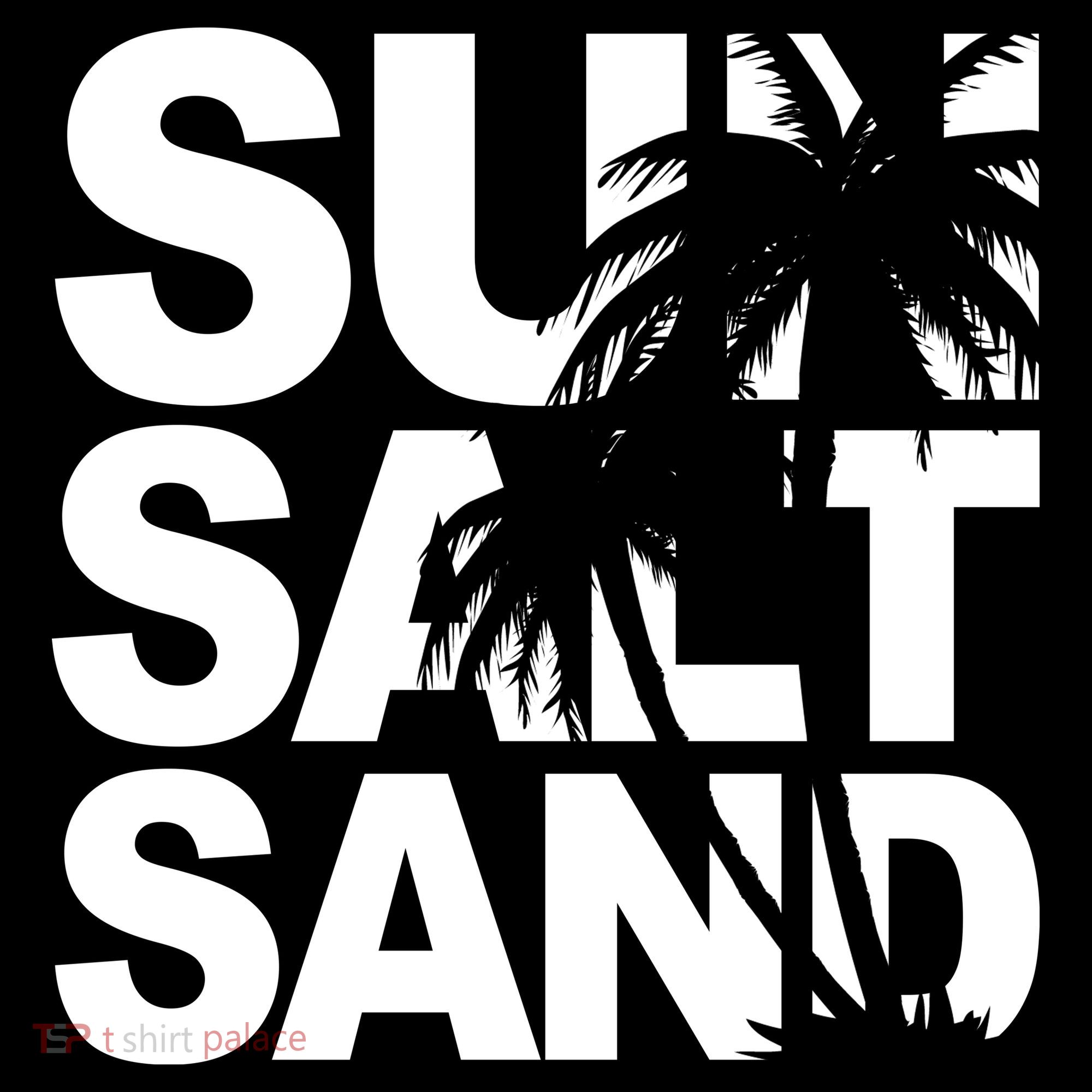 Sun Salt Sand Summer Palm Tree Backpack