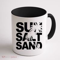 Sun Salt Sand Summer Palm Tree Coffee Mug thumb 1
