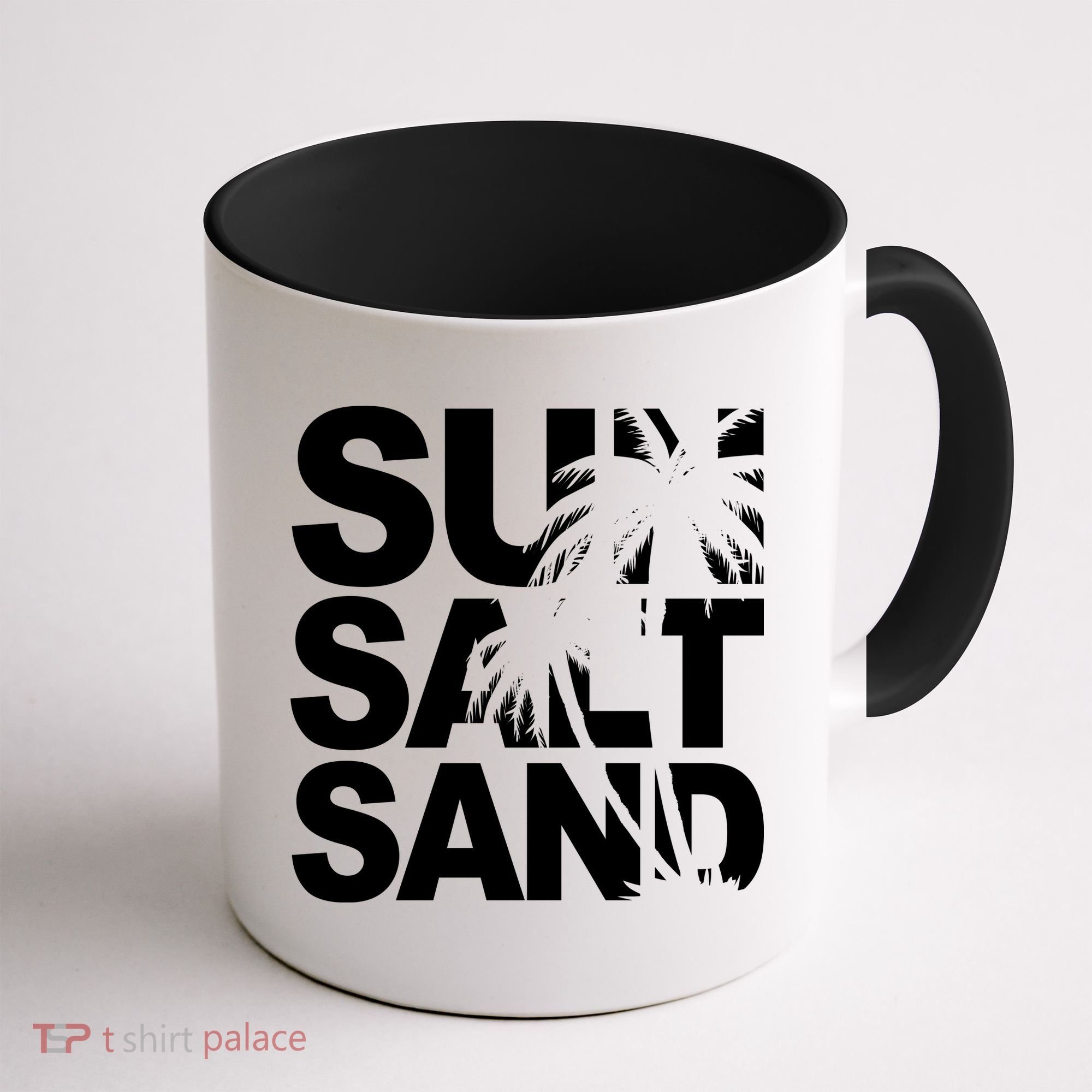 Sun Salt Sand Summer Palm Tree Coffee Mug