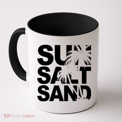 Sun Salt Sand Summer Palm Tree Coffee Mug