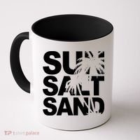 Sun Salt Sand Summer Palm Tree Coffee Mug thumb 0
