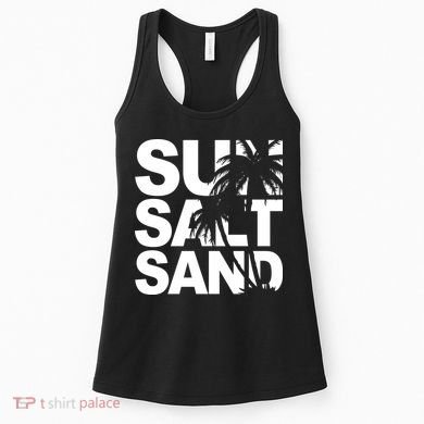Sun Salt Sand Summer Palm Tree Women's Tank Top