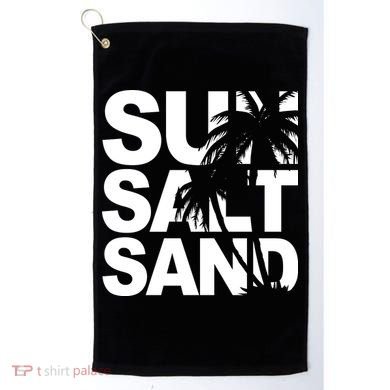 Sun Salt Sand Summer Palm Tree Golf Towel