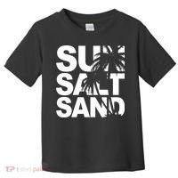 Sun Salt Sand Summer Palm Tree Toddler T-Shirt thumb 0