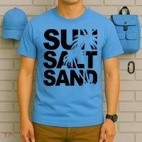 Sun Salt Sand Summer Palm Tree T-Shirt thumb 5
