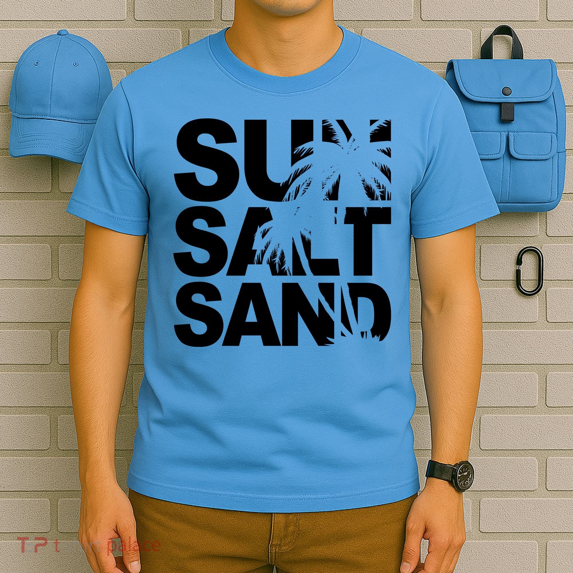 Sun Salt Sand Summer Palm Tree T-Shirt