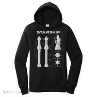 Superheavy Starship Sn15 T Starship To The Mars Mission Women's Hoodie thumb 0