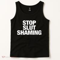 Stop Slut Shaming Funny Adult Saying Tank Top thumb 2
