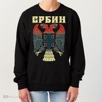 Serbia Srbija Serbian Serbian Eagle Flag Cccc Cyrillic Women's Sweatshirt thumb 0