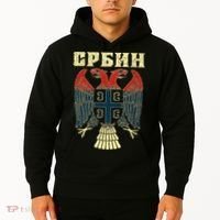Serbia Srbija Serbian Serbian Eagle Flag Cccc Cyrillic Hoodie thumb 2