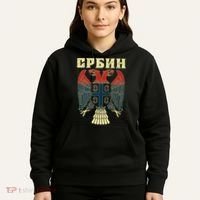 Serbia Srbija Serbian Serbian Eagle Flag Cccc Cyrillic Hoodie thumb 5