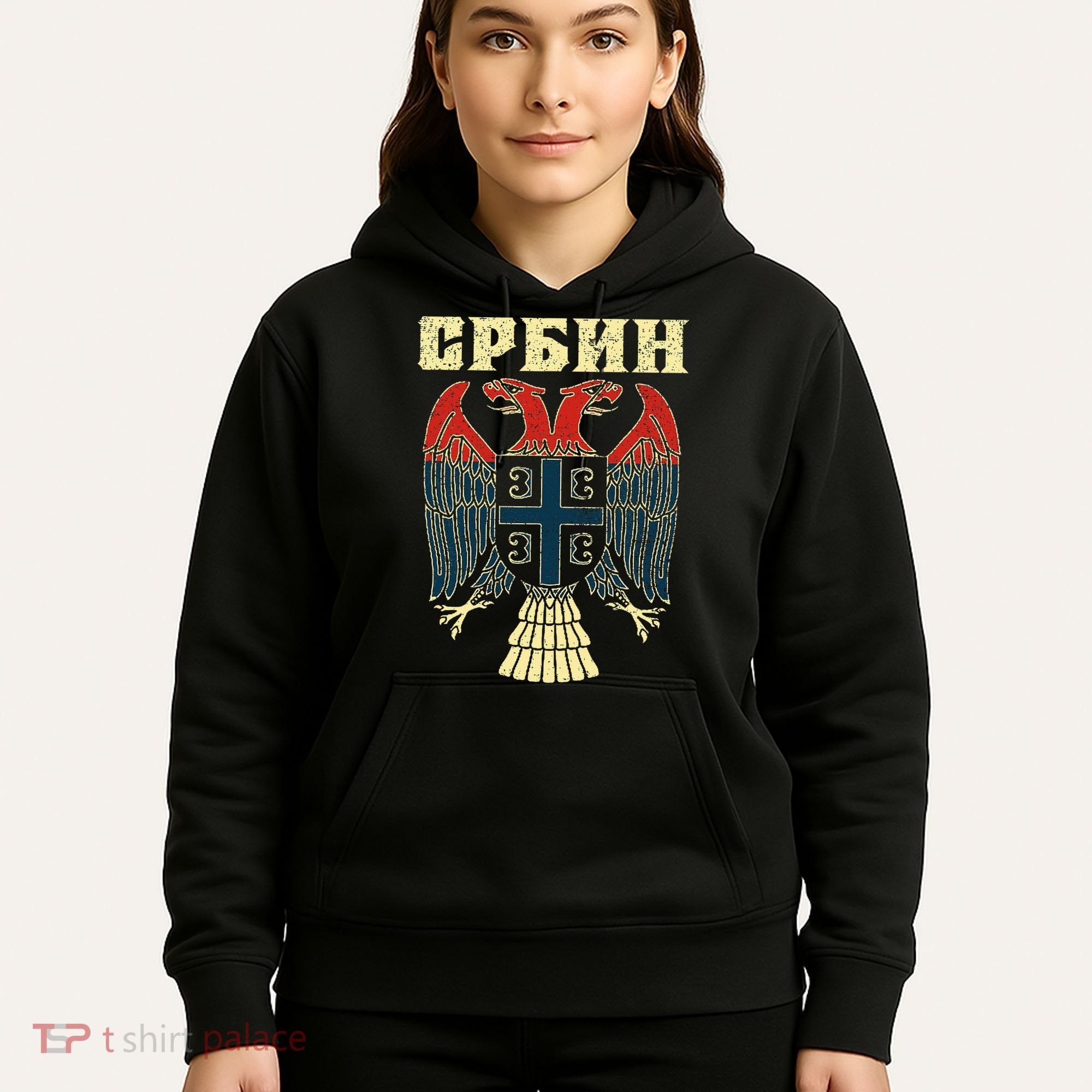 Serbia Srbija Serbian Serbian Eagle Flag Cccc Cyrillic Hoodie