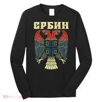 Serbia Srbija Serbian Serbian Eagle Flag Cccc Cyrillic Long Sleeve Shirt thumb 0