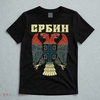 Serbia Srbija Serbian Serbian Eagle Flag Cccc Cyrillic T-Shirt thumb 5