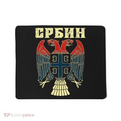 Serbia Srbija Serbian Serbian Eagle Flag Cccc Cyrillic Mousepad